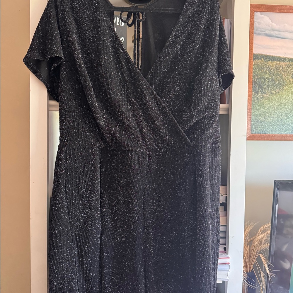 Black Shimmer Women's Romper